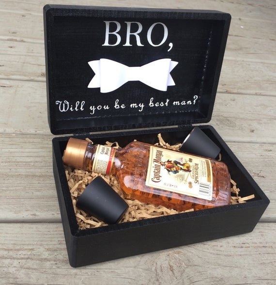 Wedding Party Gift Ideas For Guys
 Best Man Groomsmen Gift BoxBest Man by LuxDesignsBoutique