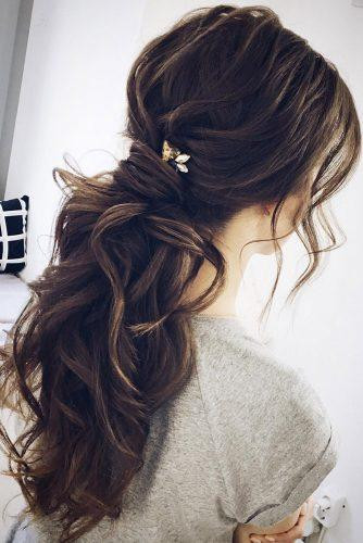 Wedding Ponytail Hairstyle
 72 Best Wedding Hairstyles For Long Hair 2020