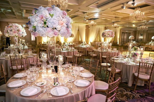 Wedding Reception Colors
 Modern Wedding with Soft Color Palette and Personalized