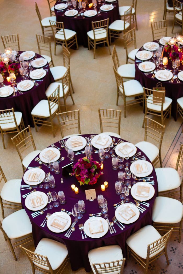Wedding Reception Colors
 Purple Wedding Ideas with Pretty Details