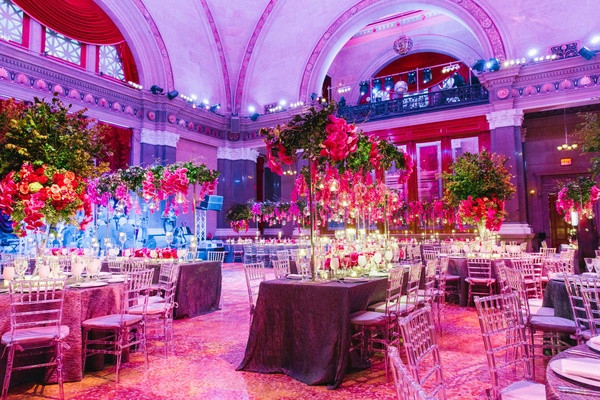 Wedding Reception Colors
 Summer Wedding with Vibrant Color Palette in Brooklyn