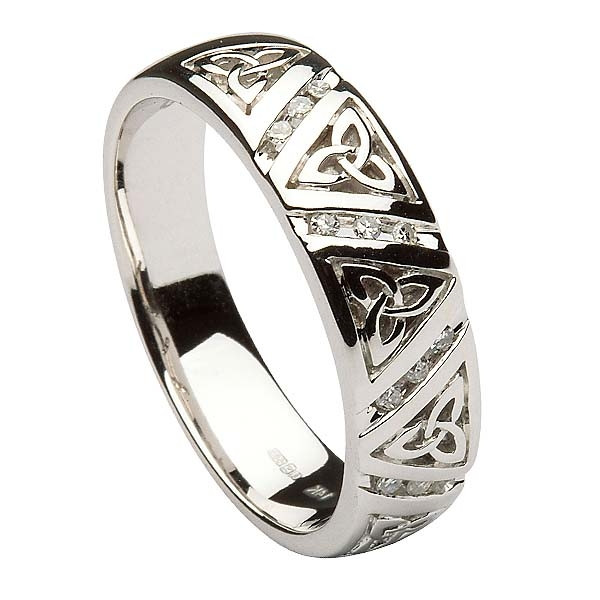 Wedding Rings.com
 Diamond Trinity Knot Wedding Ring