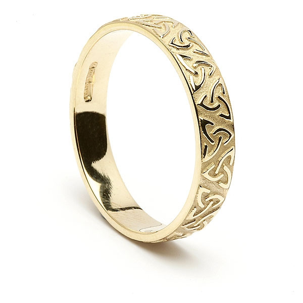 Wedding Rings.com
 Embossed Trinity Knot Wedding Ring