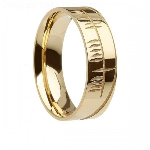 Wedding Rings.com
 Irish Ogham Wedding Ring