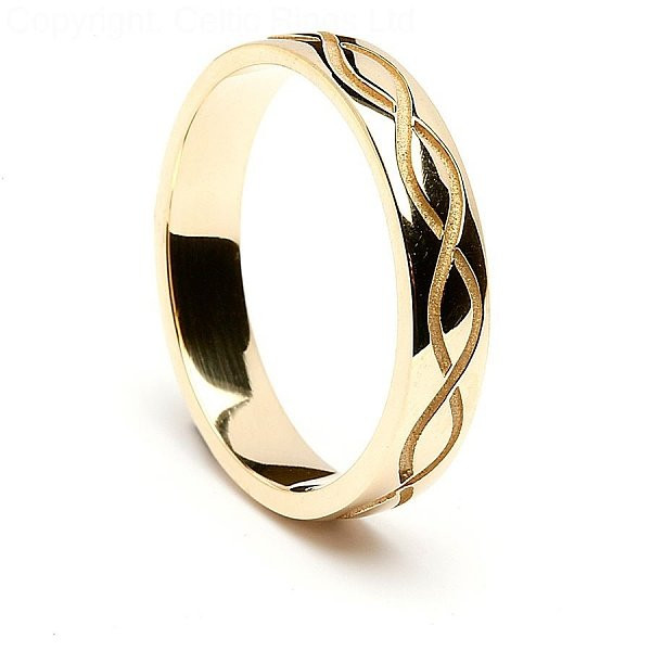 Wedding Rings.com
 Engraved Spiral Wedding Ring