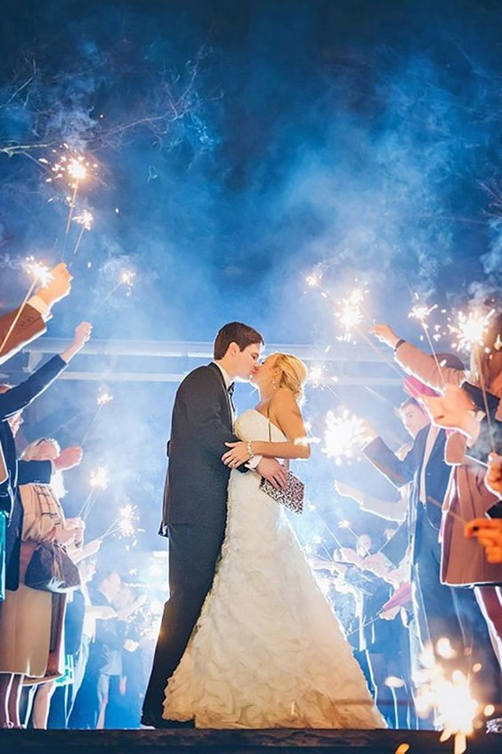 Wedding Send Off Sparklers
 50 Sparkler Wedding Exit Send f Ideas – Page 5 – Hi Miss