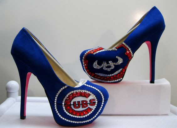 Wedding Shoes Chicago
 I know someone who might like these CUSTOM CHICAGO CUBS