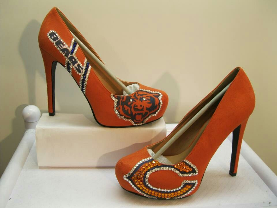 Wedding Shoes Chicago
 womens chicago bears heels gonna try and make them myself