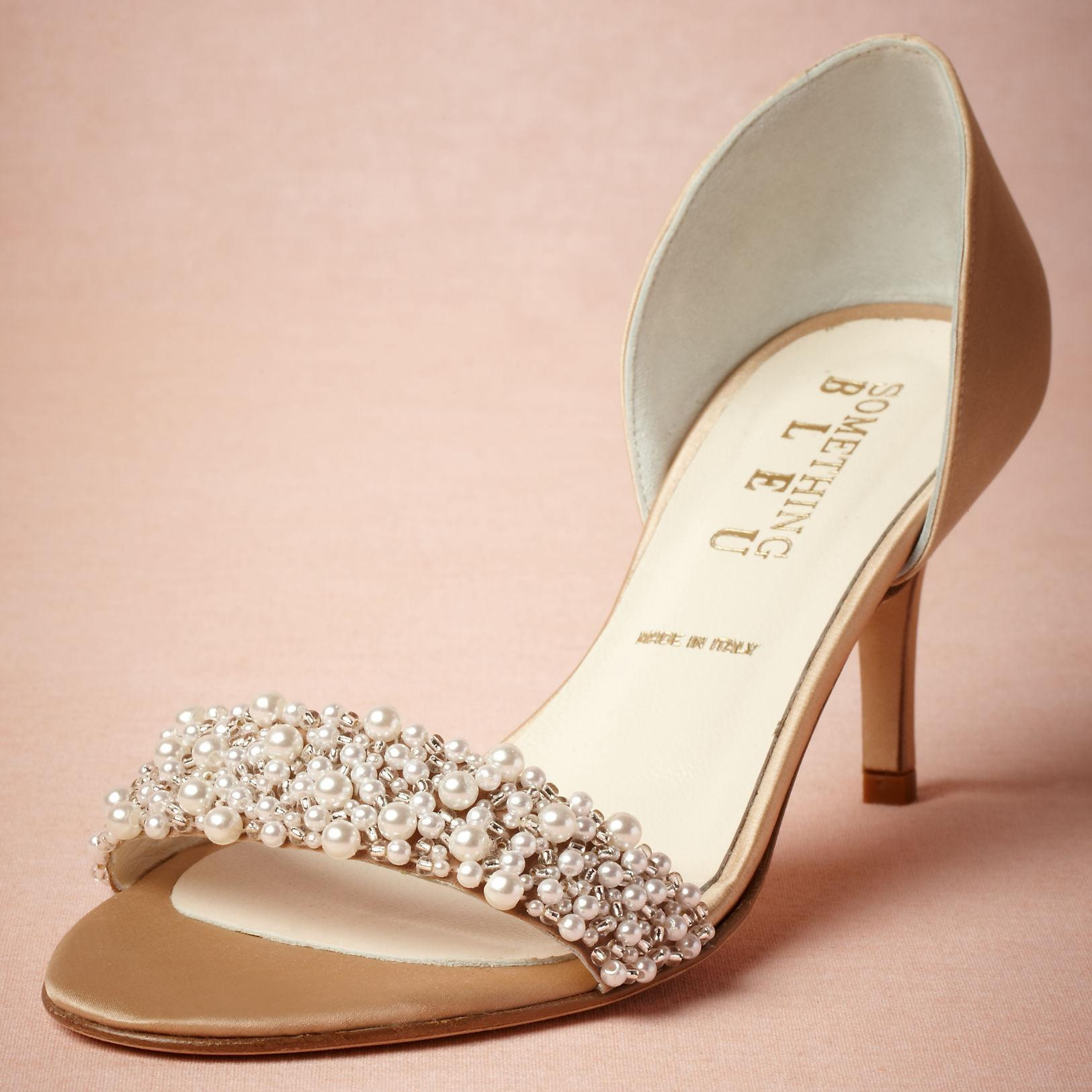Wedding Shoes For Bride Low Heel
 Satin Low Heel Wedding Shoes Pumps Slip ons Sandals Gold