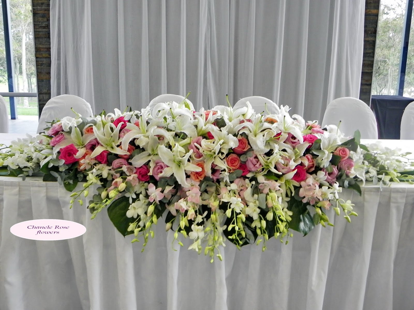 Wedding Table Flower Arrangements
 Chanele Rose Flowers Blog Sydney Wedding stylist