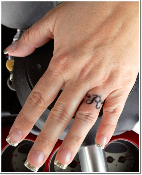 Wedding Tattoo Rings
 40 The Best Wedding Ring Tattoo Designs