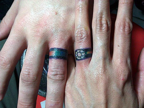 Wedding Tattoo Rings
 18 of the Best Wedding Ring Tattoos for Couples – Wow Amazing