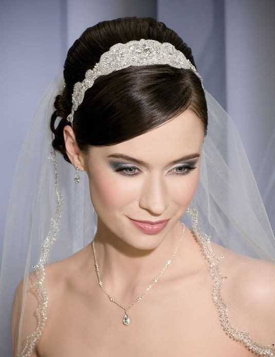 Wedding Veils And Headbands
 mantilla wedding veil with headband Google Search