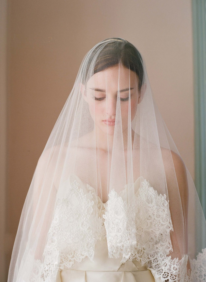 Wedding Veils Covering Face
 Fingertip Bridal Short Veil 1 5X1 5M High QualityTulle