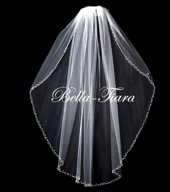 Wedding Veils With Beaded Edge
 cathedral beaded wedding veil cathedral beaded edge veil