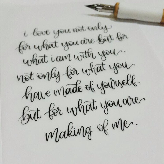 Wedding Vow Generator
 Pointed pen calligraphy for wedding vow