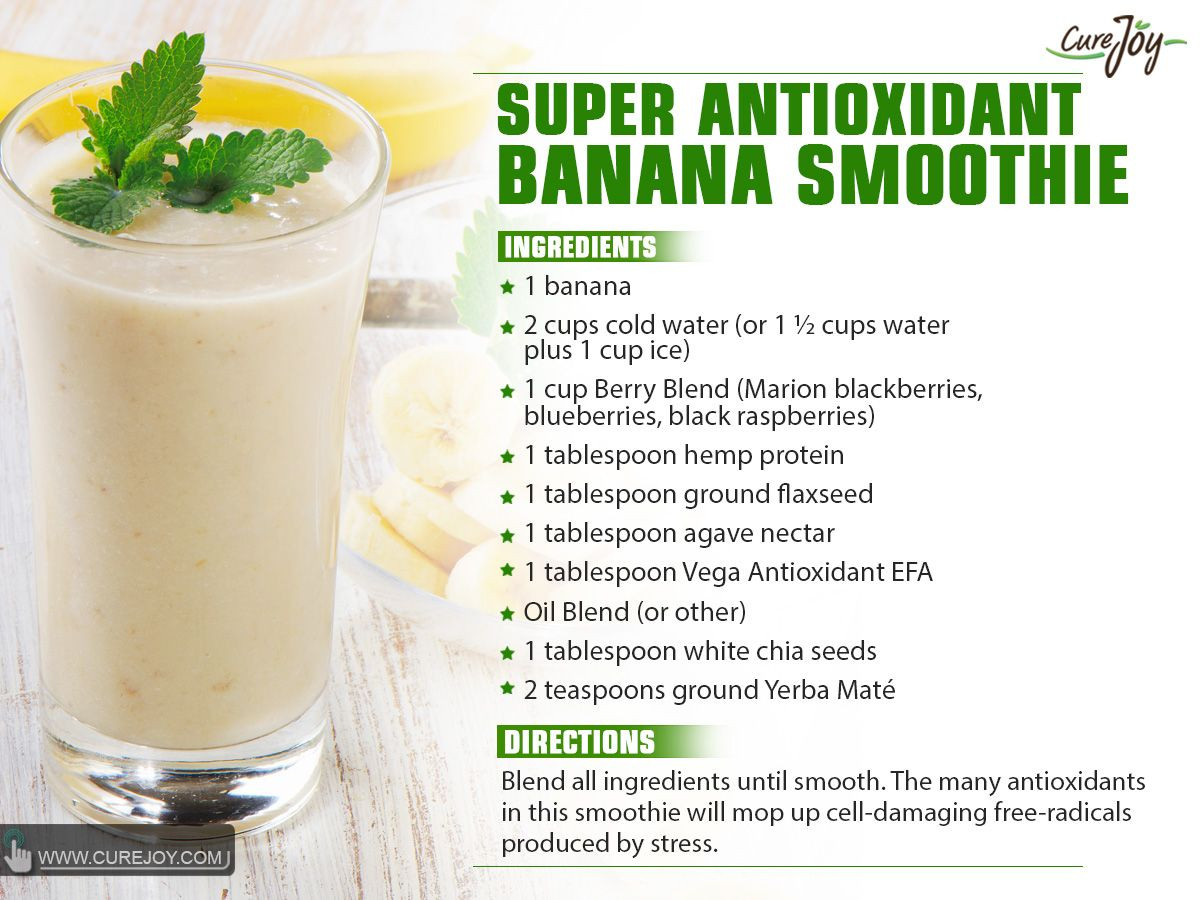 Weight Loss Shake Recipes
 Super Antioxidant Banana Smoothie in 2020