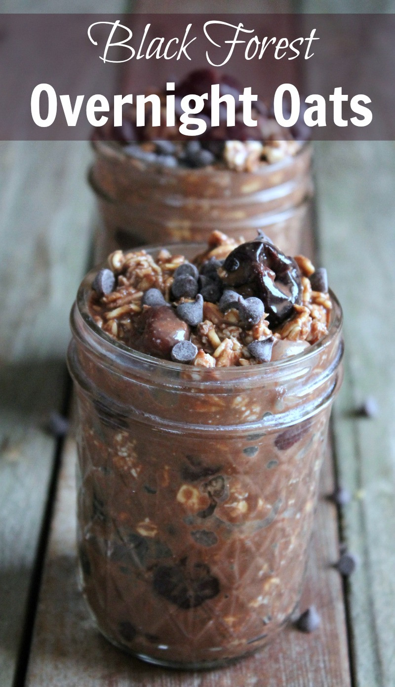 Weight Watchers Overnight Oats
 Black Forest Overnight Oats Chocolate and Cherries