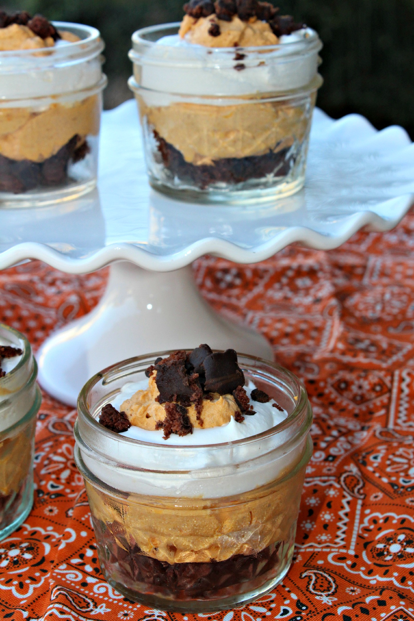 Weight Watchers Pumpkin Mousse
 Pumpkin Mousse and Triple Chocolate Brownie Bliss Bites