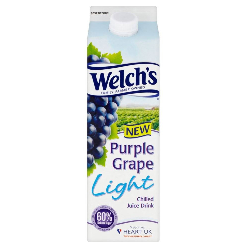 Welch'S Fruit Snacks Healthy
 Welch s Purple Grape Light Chilled Juice Drink 1L