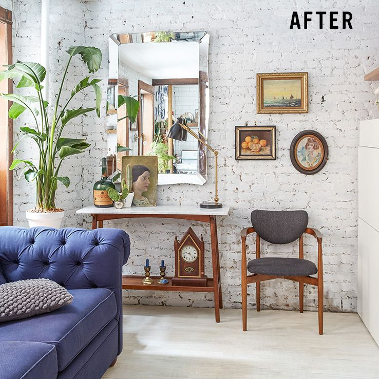 West Elm Living Room Ideas
 Tiny Living Room Transformation in NYC