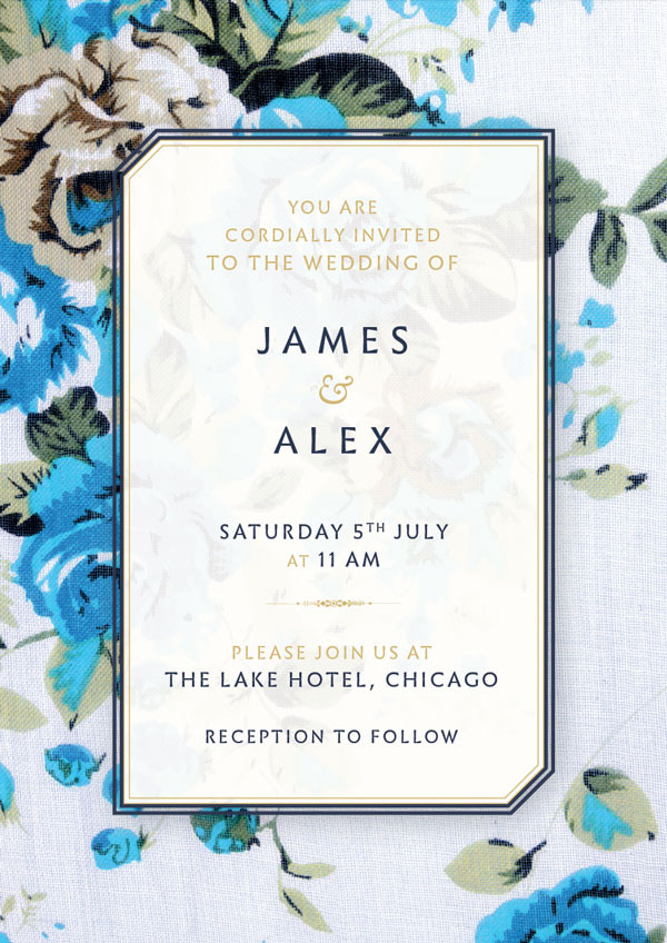 What To Put On A Wedding Invitation
 How to Create a Floral Wedding Invitation and Matching