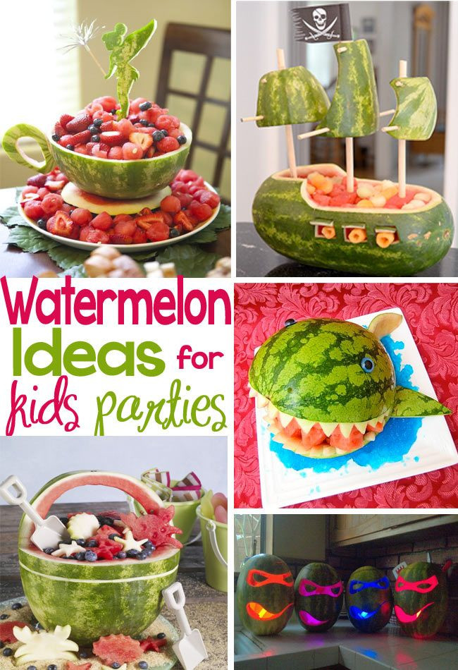 What To Serve At A Kids Birthday Party
 Creative Ways to Serve Watermelon at Kids Parties