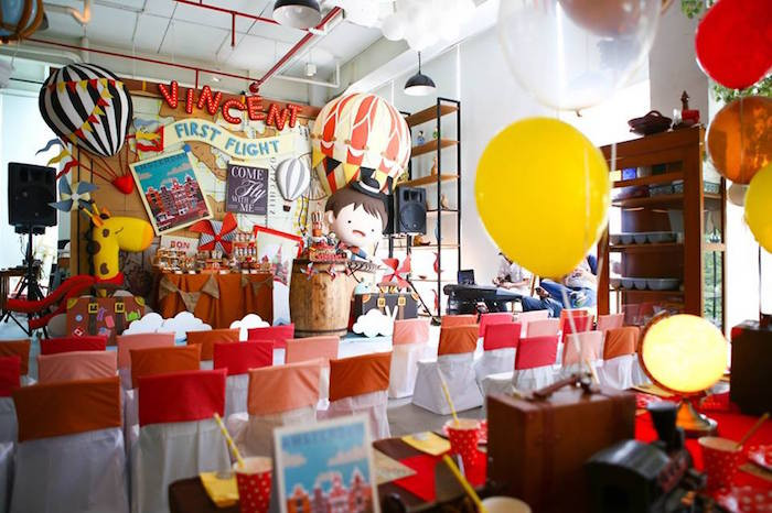 Where To Go For A Birthday Party
 Kara s Party Ideas Vintage Travel Themed Birthday Party