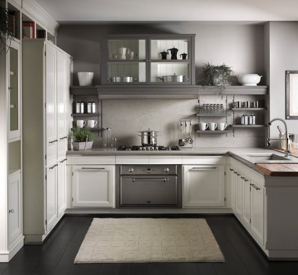 White And Gray Kitchen
 Best 25 White grey kitchens ideas on Pinterest