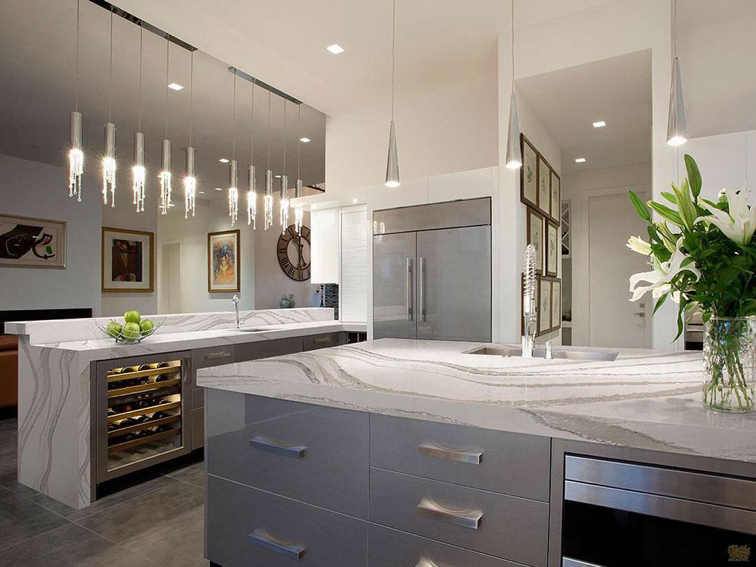 White And Gray Kitchen
 24 Grey Kitchen Cabinets Designs Decorating Ideas