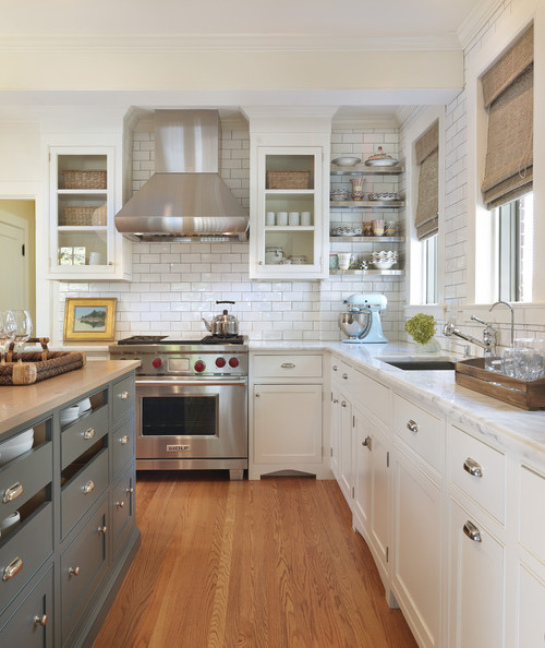 White And Gray Kitchen
 Shades of Neutral Gray & White Kitchens Choosing
