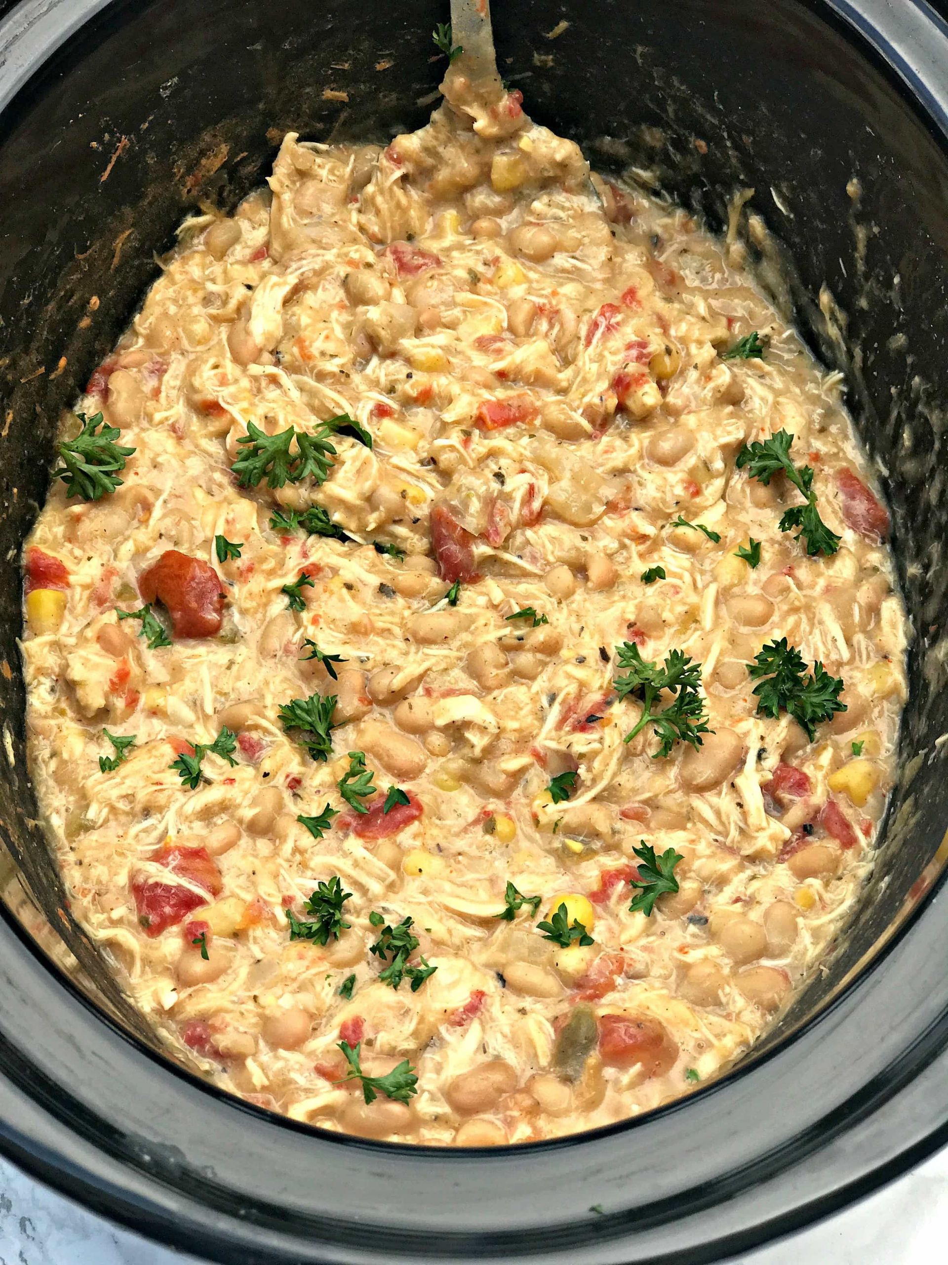 White Chicken Chili Slow Cook Recipe
 The Best Easy Slow Cooker Crockpot Creamy White Chicken Chili