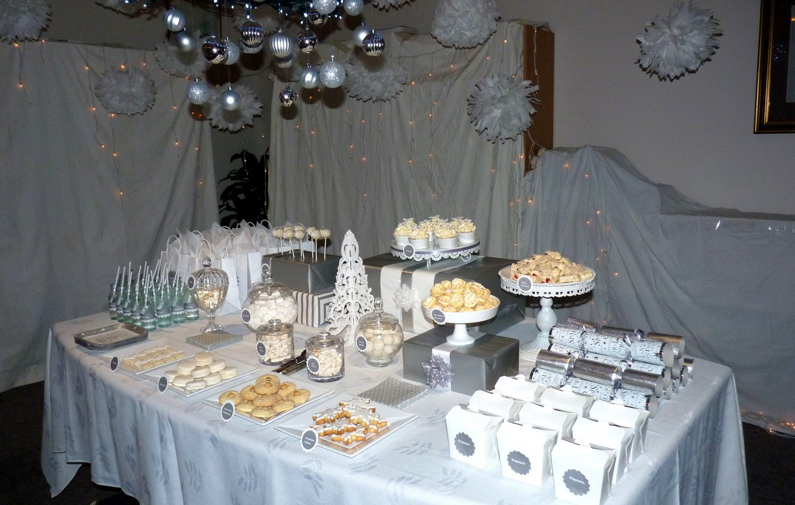 White Christmas Party Ideas
 Bubble and Sweet White Christmas wonderland party