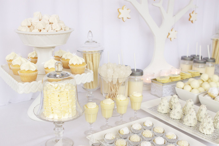 White Christmas Party Ideas
 Beautiful Rooms White Christmas Party Dessert Table