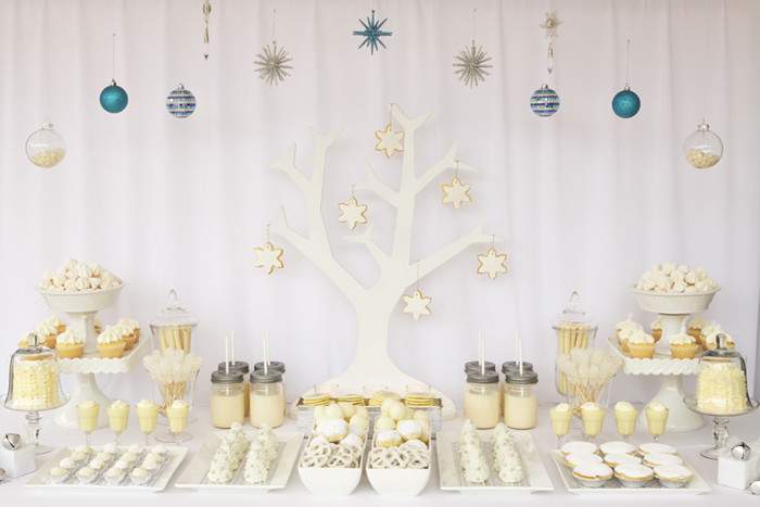 White Christmas Party Ideas
 Beautiful Rooms White Christmas Party Dessert Table