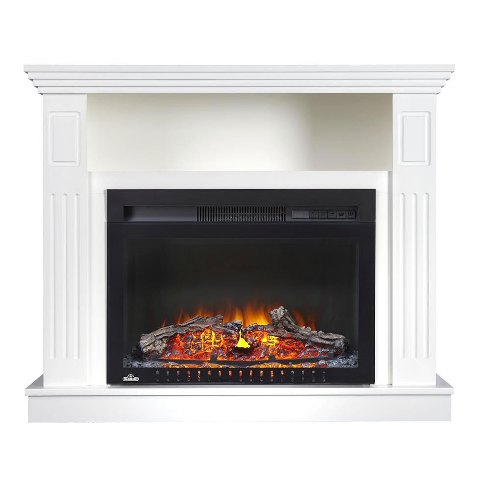 White Electric Fireplace Entertainment Center
 Home Decorators Collection Hawkings Point 59 5 in Rustic