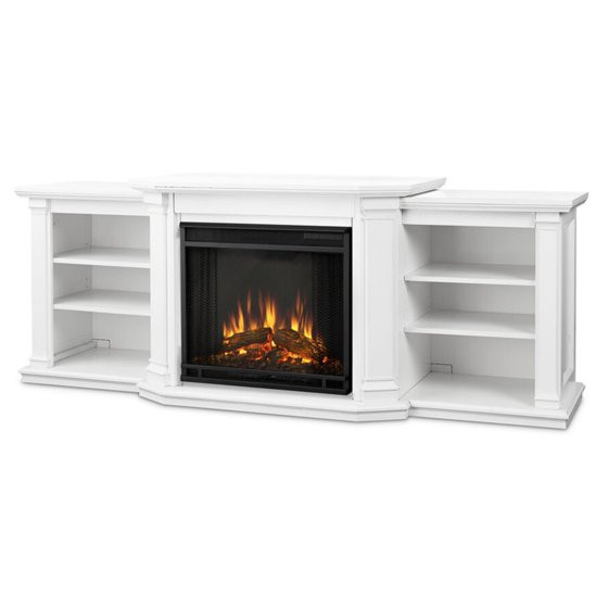 White Electric Fireplace Entertainment Center
 Real Flame Valmont Electric Fireplace White Walmart