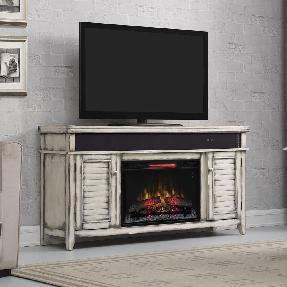 White Electric Fireplace Entertainment Center
 Simmons Infrared Electric Fireplace Entertainment Center