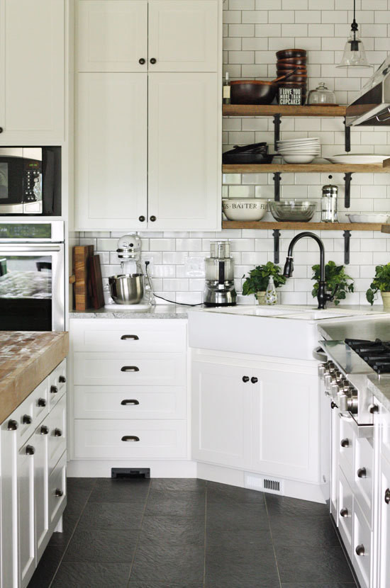 White Kitchen Cabinet Handles
 Black Hardware Kitchen Cabinet Ideas The Inspired Room