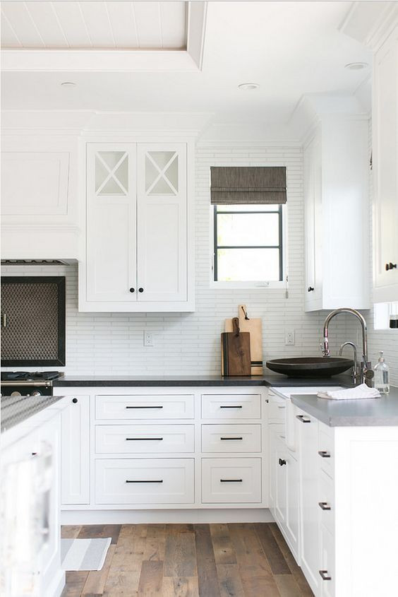 White Kitchen Cabinet Handles
 Black Hardware Kitchen Cabinet Ideas Kitchen