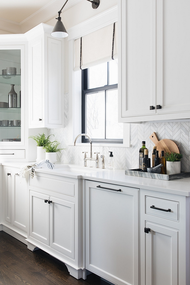 White Kitchen Cabinet Handles
 Koby Kepert New Construction Farmhouse with Front Porch