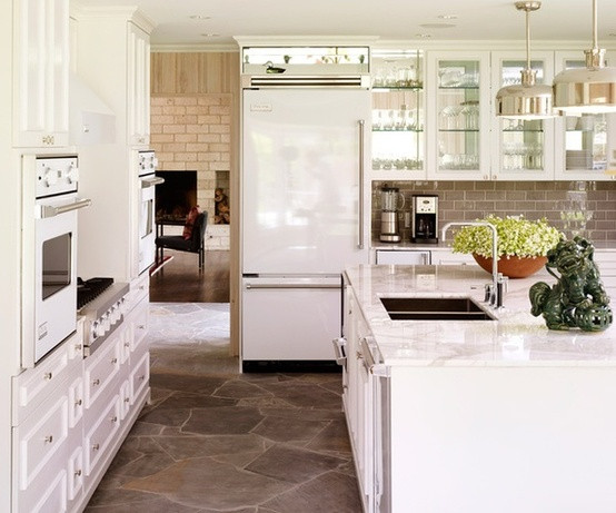 White Kitchen With White Appliances
 Tiffany Leigh Interior Design Defending White Appliances