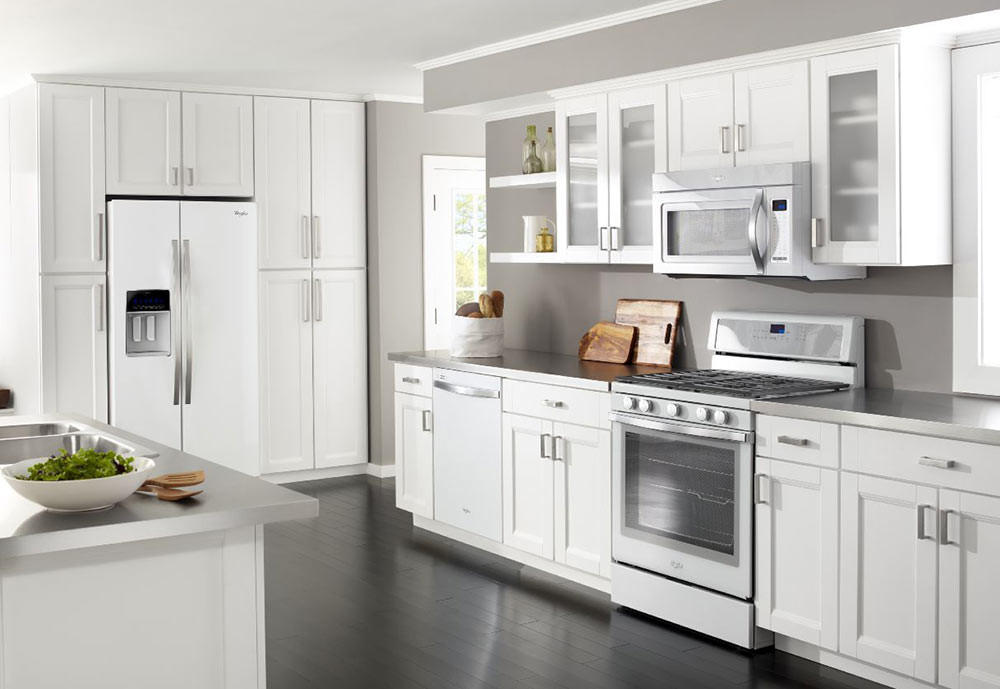White Kitchen With White Appliances
 Whirlpool "White Ice" Appliances another nice choice for