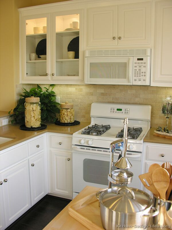 White Kitchen With White Appliances
 Kitchen Design Gallery All Kitchen Items