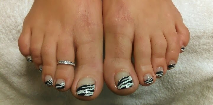 White Tip Toe Nail Designs
 60 Stylish Black And White Nail Art Designs For Toe Nails