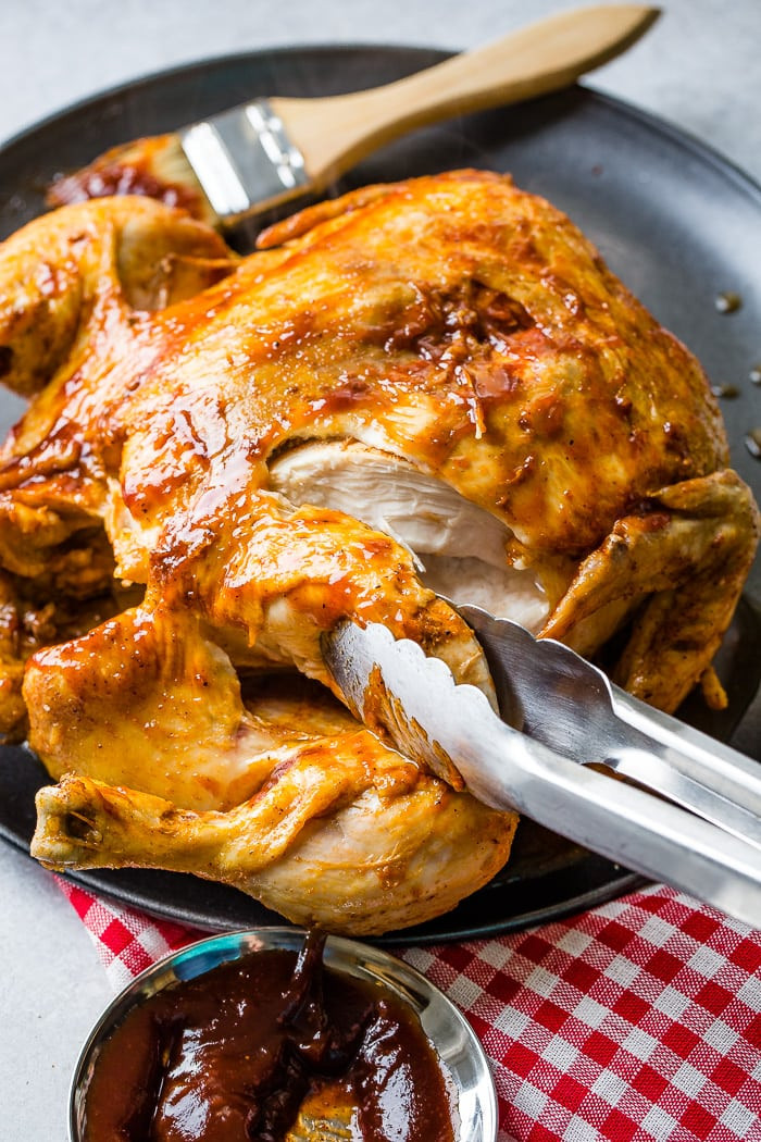 Whole Chicken Instant Pot Recipes
 BBQ Instant Pot Whole Chicken Oh Sweet Basil
