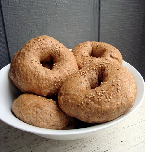 Whole Grain Bagels
 Kaitlyn Cooks Healthier Homemade Whole Wheat Bagels