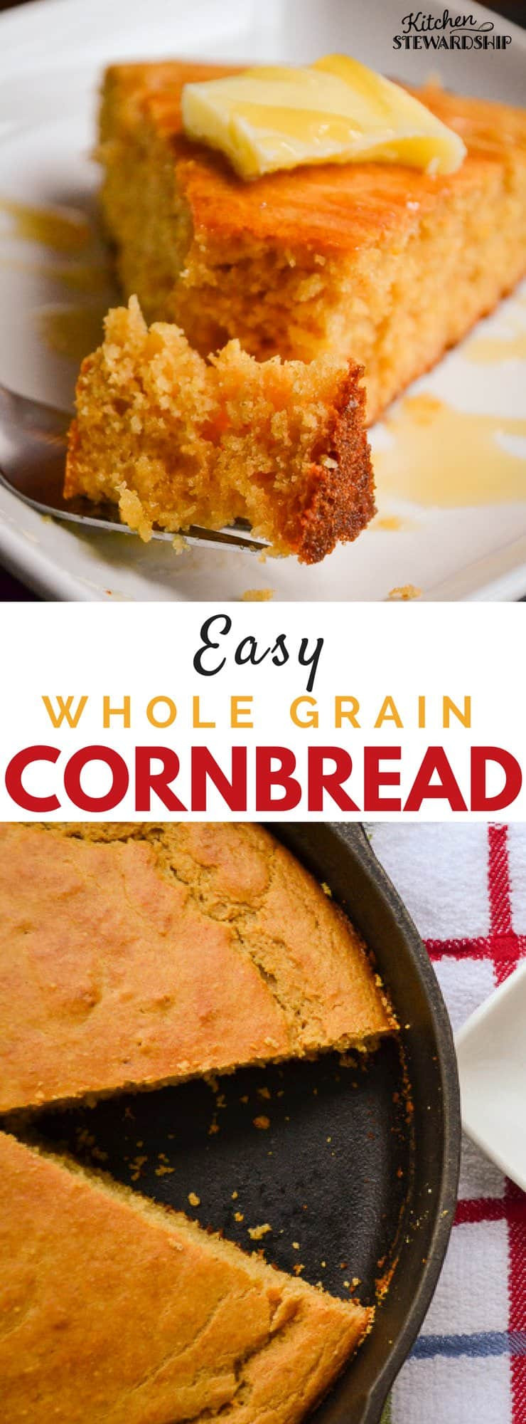 Whole Grain Cornbread
 Homemade Whole Grain Cornbread or Muffins Soaked Option