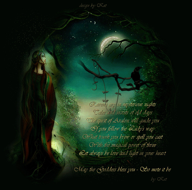 Wiccan Birthday Wishes
 Goddess Blessing quote animated witch blessing