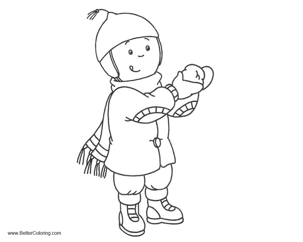Winter Coloring Pages For Girls
 Girly Coloring Pages Girl in Winter Free Printable